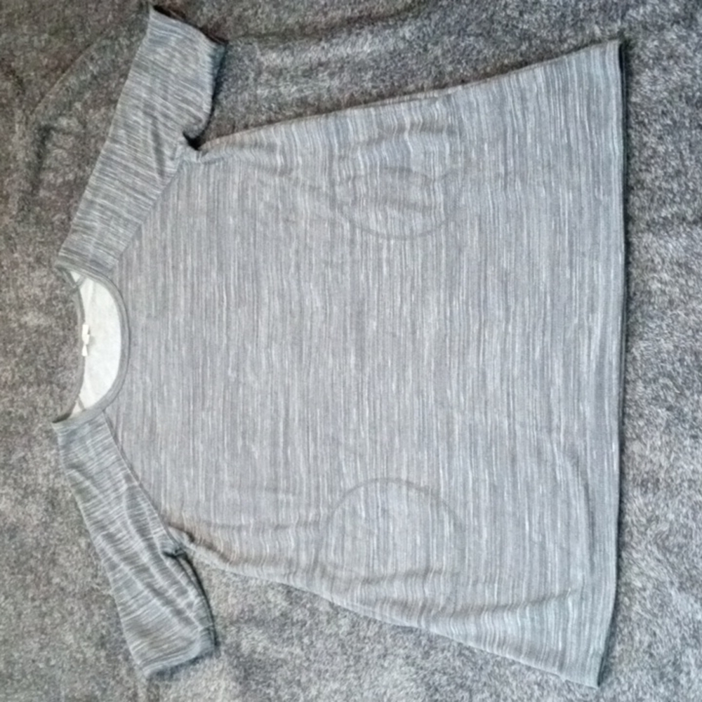 Kori space dyed gray and white minidress with pockets